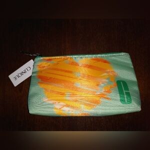 NWT Clinique Makeup Pouch with Sample Products